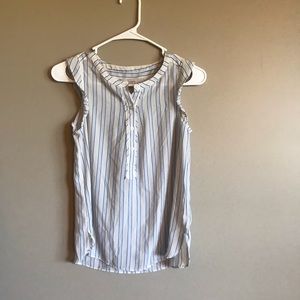 Loft summer stripe raffle sleeveless blouse